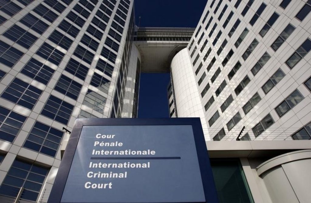 The entrance of the ICC is seen in The Hague. Photo: Reuters
